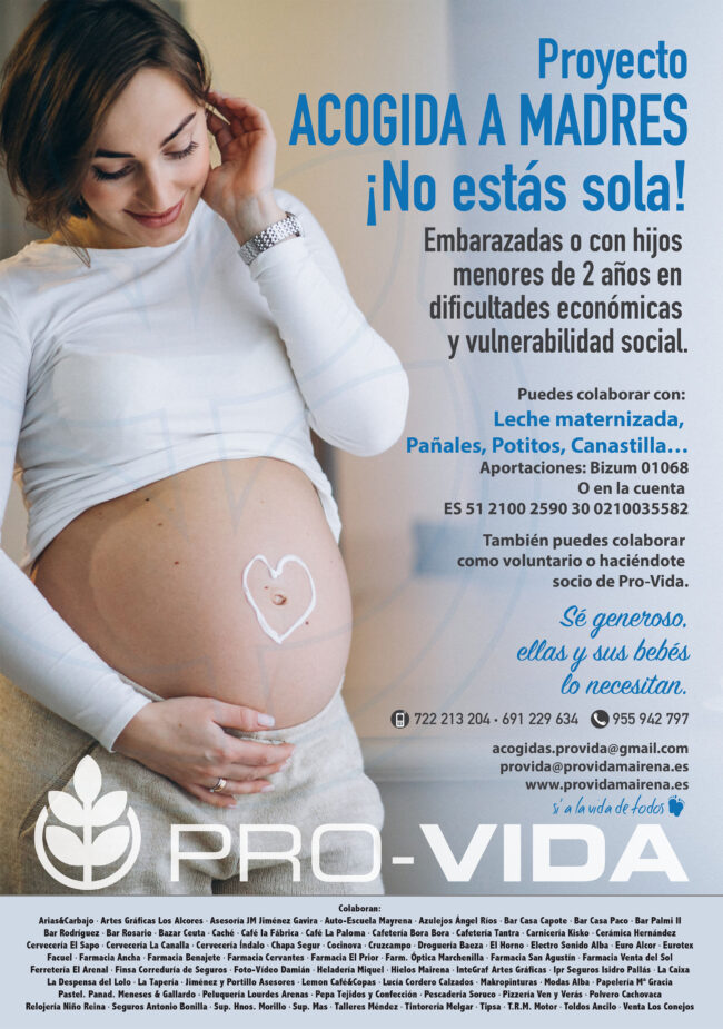 Cartel Ayuda a madres