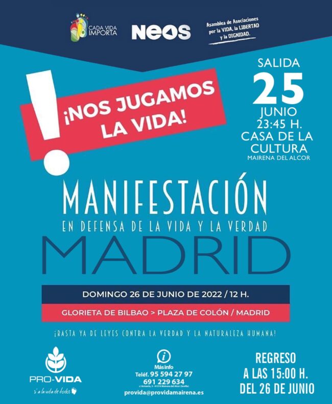 manifestación provida madrid manifestación provida madrid