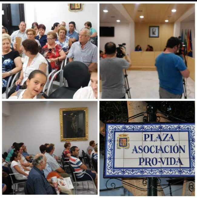 Aprobación plenaria nombre Plaza Asociación Pro-Vida